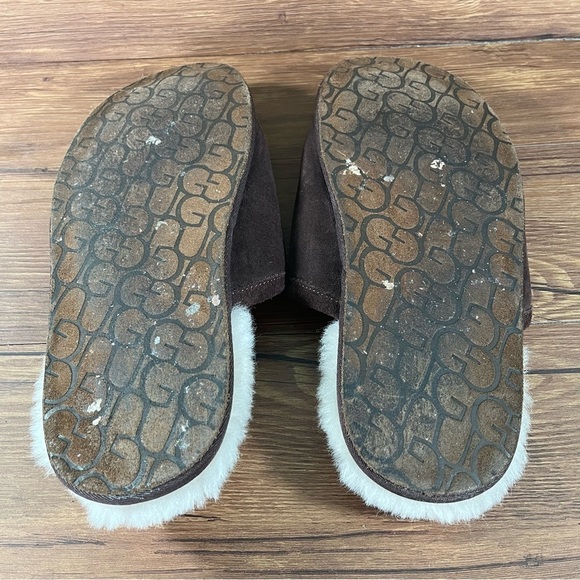 UGG Scuff Brown Suede Slippers Clogs Men’s Size 14 Suede Shoes - Picture 7 of 10